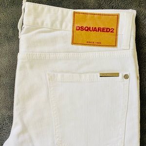 Dsquared2 Mens White Slim Jean